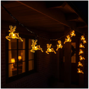 Luces Navidad Led Reno Solar Calida Decoracion Eventos Hogar. Crea un ambiente festivo y acogedor. ¡Compra ahora y transforma tu hogar!-3