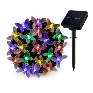 Luces Navidad Led Mariposa Solar RGB Decoracion Jardin Hogar. Ilumina tu espacio con estilo y ahorra energía. ¡Compra ahora y transforma tu jardín!-1