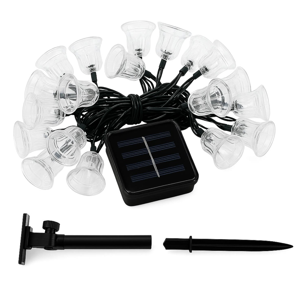 Set 3 Luces Navidad Led Campana Solar RGB Decoracion Hogar. Ilumina tu hogar con estilo y ahorra energía. ¡Compra ahora y transforma tu Navidad!-3