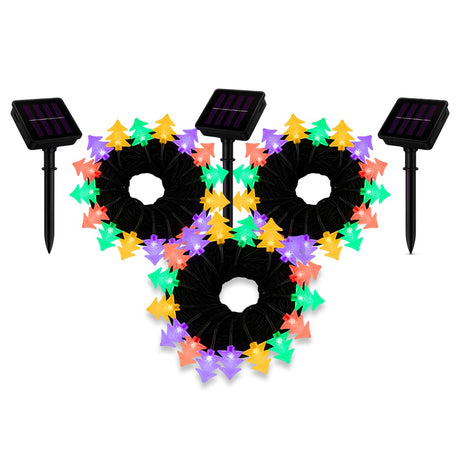 Set 3 Luces Navidad Led Arboles Solar RGB Decoracion Hogar. Ilumina tu hogar con estilo y ahorra energía. ¡Compra ahora y transforma tu Navidad!-1