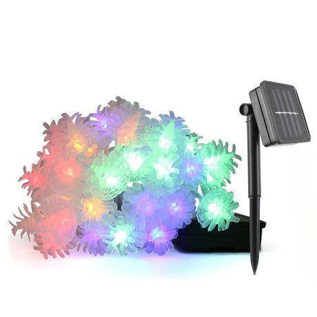 Luces Navidad Led Flores Solar RGB Decoracion Jardin Hogar. Ilumina tu espacio con estilo y ahorra energía. ¡Compra ahora y transforma tu hogar!-1