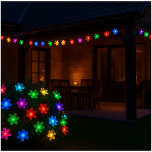 Luces Navidad Led Flores Solar RGB Decoracion Jardin Hogar. Ilumina tu espacio con estilo y ahorra energía. ¡Compra ahora y transforma tu hogar!-3