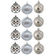 27 Esferas Navideñas Bambalina 5cm Plateado Decoracion. Perfectas para dar un toque elegante a tu árbol. ¡Compra ahora y decora con estilo!-1