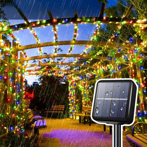 Set 3 Luces Guirnalda Navidad Solar 200 Led RGB 20M Hogar. Ilumina tu hogar con estilo y ahorra energía. ¡Compra ahora y transforma tu Navidad!-3