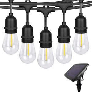 Set 3 Guirnalda Solar Luces Calida 10M Decoracion Navidad. Crea un ambiente mágico y acogedor en tus fiestas. ¡Compra ahora y ilumina tu Navidad!-4