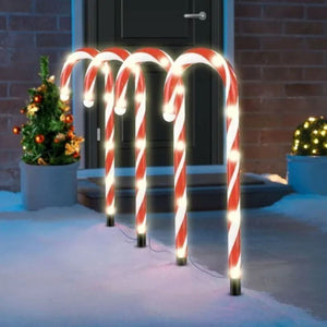 Set 15 Luces Navidad Bastones Led Estaca Solar Decorativas. Ilumina tu hogar con estilo y ahorra energía. ¡Compra ahora y transforma tu Navidad!-3