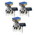 Set 3 Guirnalda Solar Luces 20 Led Calida Navidad Decoracion. Crea un ambiente festivo y acogedor. ¡Ilumina tu Navidad, cómpralo hoy!-1