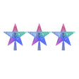 Set 3 Estrellas Punta Arbol RGB A Pilas 15cm Decoracion. Ilumina tu hogar con estilo y color. ¡Compra ahora y transforma tu decoración!-1
