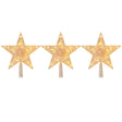 Set 3 Estrellas Punta Arbol Calida 15cm Pilas Decoracion. Perfectas para iluminar tu hogar con calidez y estilo. ¡Compra ahora y transforma tu espacio!-1