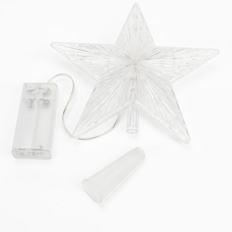 Set 6 Estrellas Punta Arbol Calida 15cm A Pilas Decoracion. Crea un ambiente mágico y acogedor en tu hogar. ¡Compra ahora y transforma tu espacio!-2