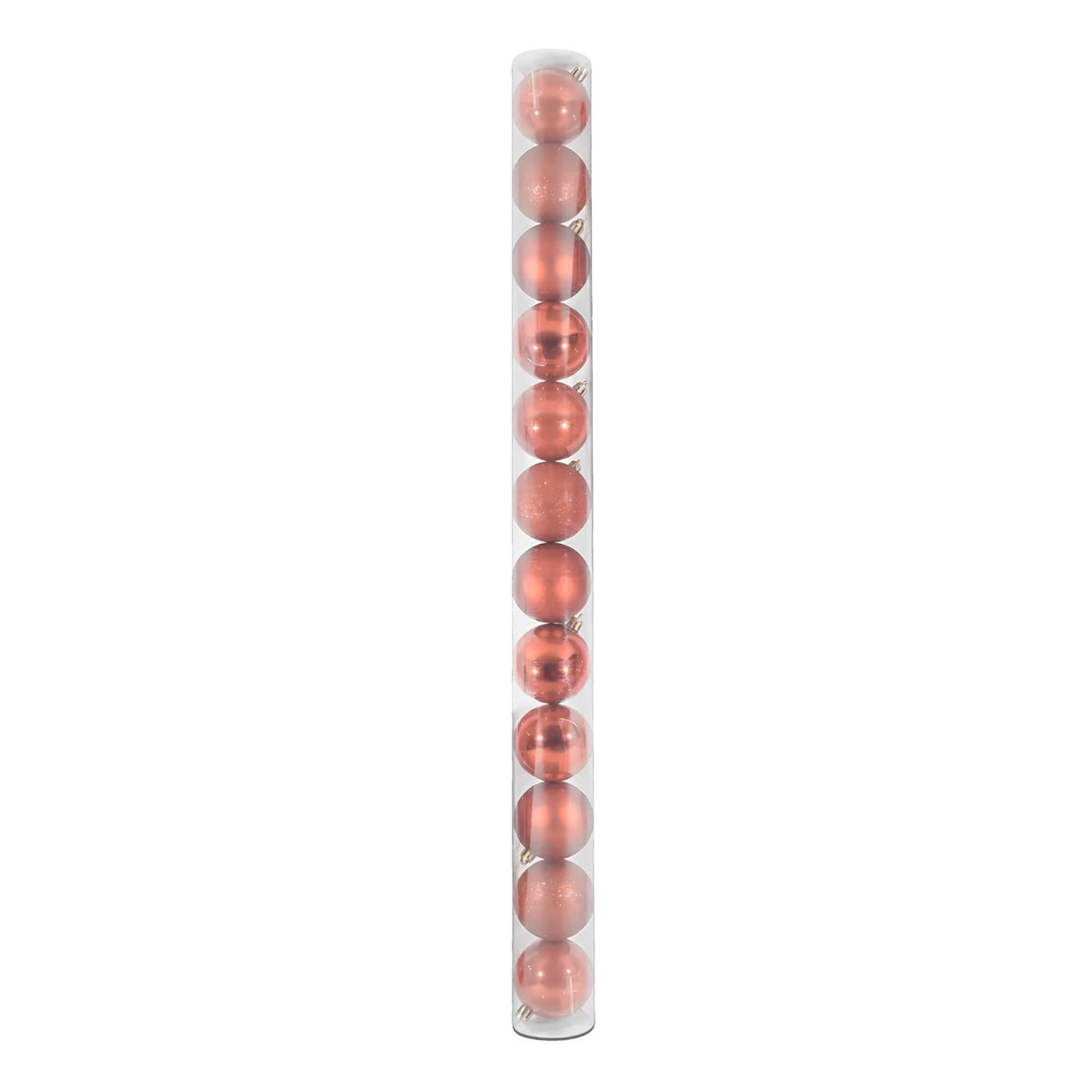 12 Esferas Navideñas Bambalinas De 6 Cm Rosado Decoracion. Dale un toque festivo a tu hogar. ¡Compra ahora y transforma tu Navidad!-1
