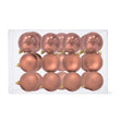16 Esferas Navideñas Bambalinas 8 Cm Rosado Decoracion. Añade un toque festivo y elegante a tu hogar. ¡Compra ahora y transforma tu Navidad!-1
