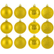 16 Esferas Bambalinas Adorno Navideño Dorado 6cm Decoracion. Perfectas para embellecer tu árbol y crear un ambiente festivo. ¡Compra ahora y decora!-1