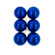 6 Esferas Navideñas Bambalinas 4cm Adorno Azul Decoracion. Perfectas para darle un toque festivo a tu hogar. ¡Compra ahora y decora con estilo!-1
