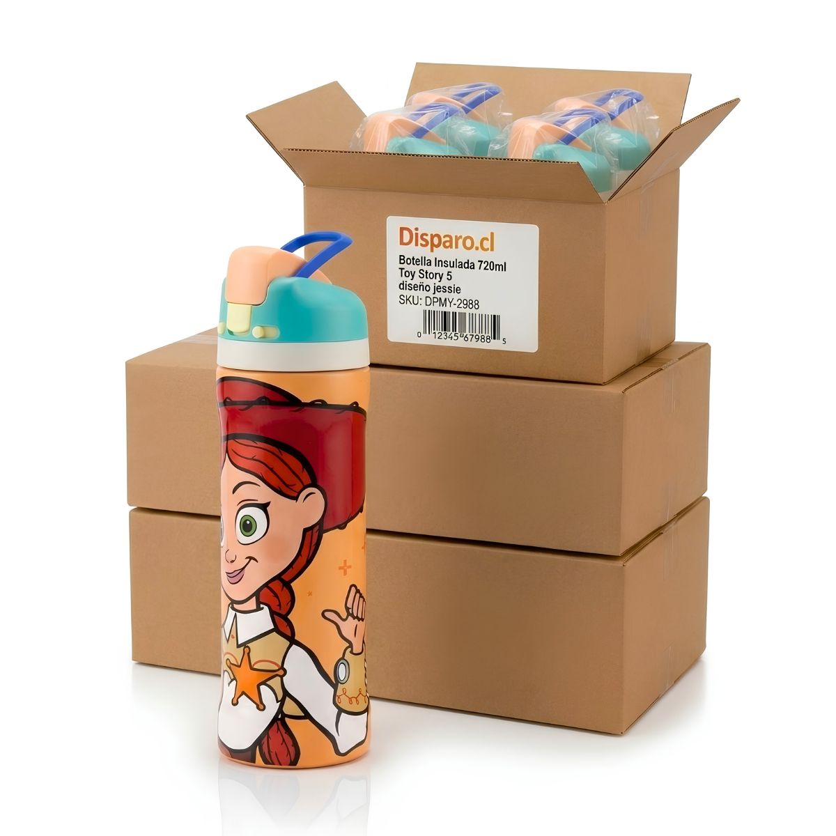Caja Botellas Insuladas 720ml Jessie Toy Story | Disparo.cl