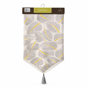 Camino de Mesa 32x180cm Decorativo Estampado Hojas | Disparo.cl