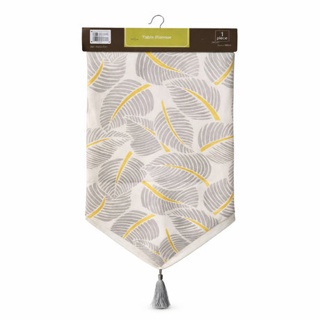 Camino de Mesa 32x180cm Decorativo Estampado Hojas | Disparo.cl