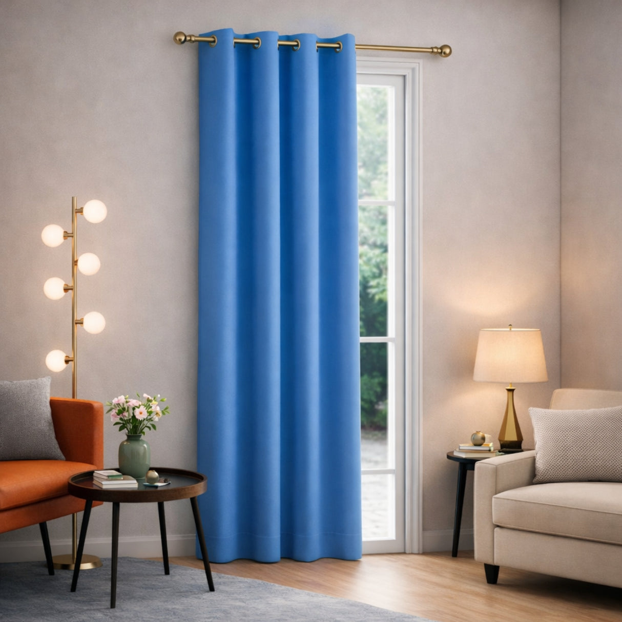 Cortina 140x220cm Paño con Amarra Decorativa Ventana | Disparo.cl