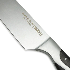 Cuchillo Chef Profesional 34cm Black Edition Wayu zoom hoja