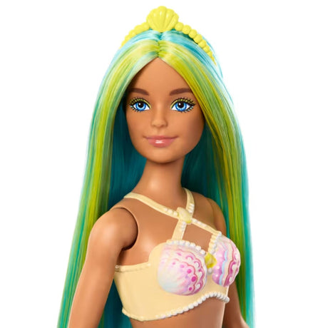 Barbie Fantasía Muñeca Sirena Mattel Cabello Azul Y Verde