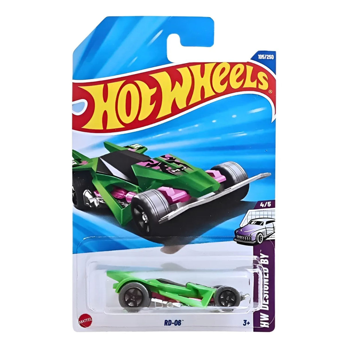 Hot Wheels Auto RD-06 Juguete 105/205 Coleccion Mattel