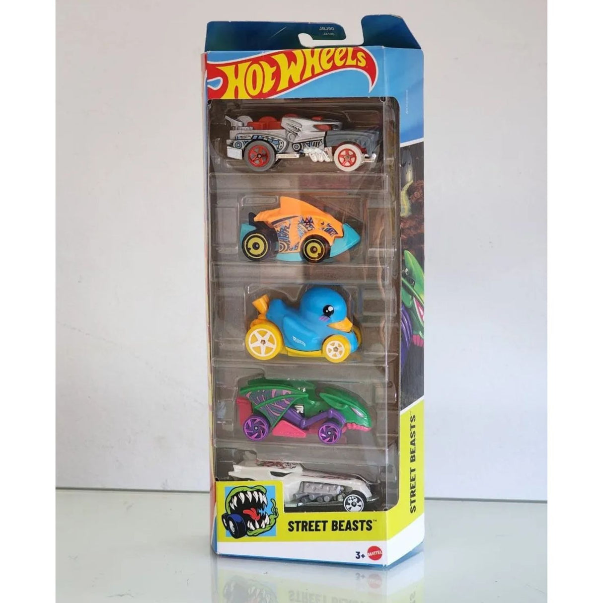 Set 5 Autos Basicos Hot Wheels Street Beasts Vehiculo Mattel