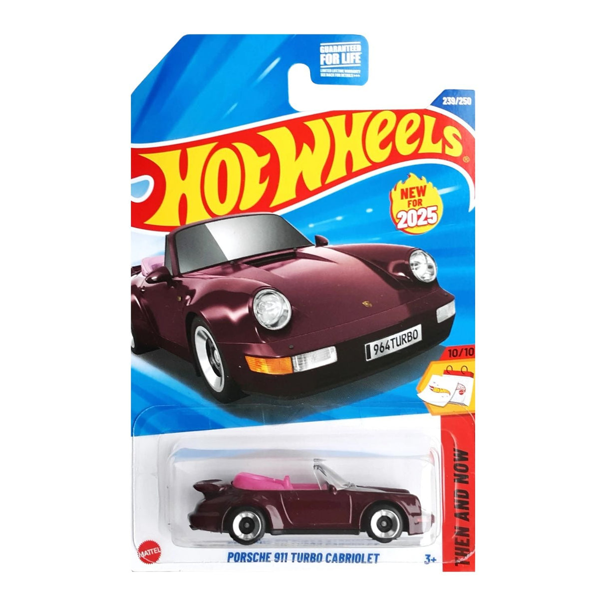 Auto Hot Wheels Porsche 911 Turbo Cabriolet Mattel 239/250