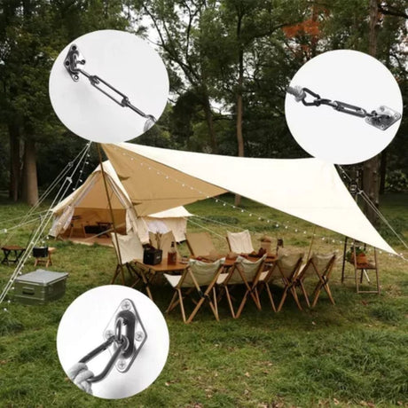 Kit Instalación Fijación Rápida Estable Toldo Vela Ajustable. Fácil de instalar y resistente, ideal para disfrutar al aire libre. ¡Compra ahora y transforma tu espacio!-2