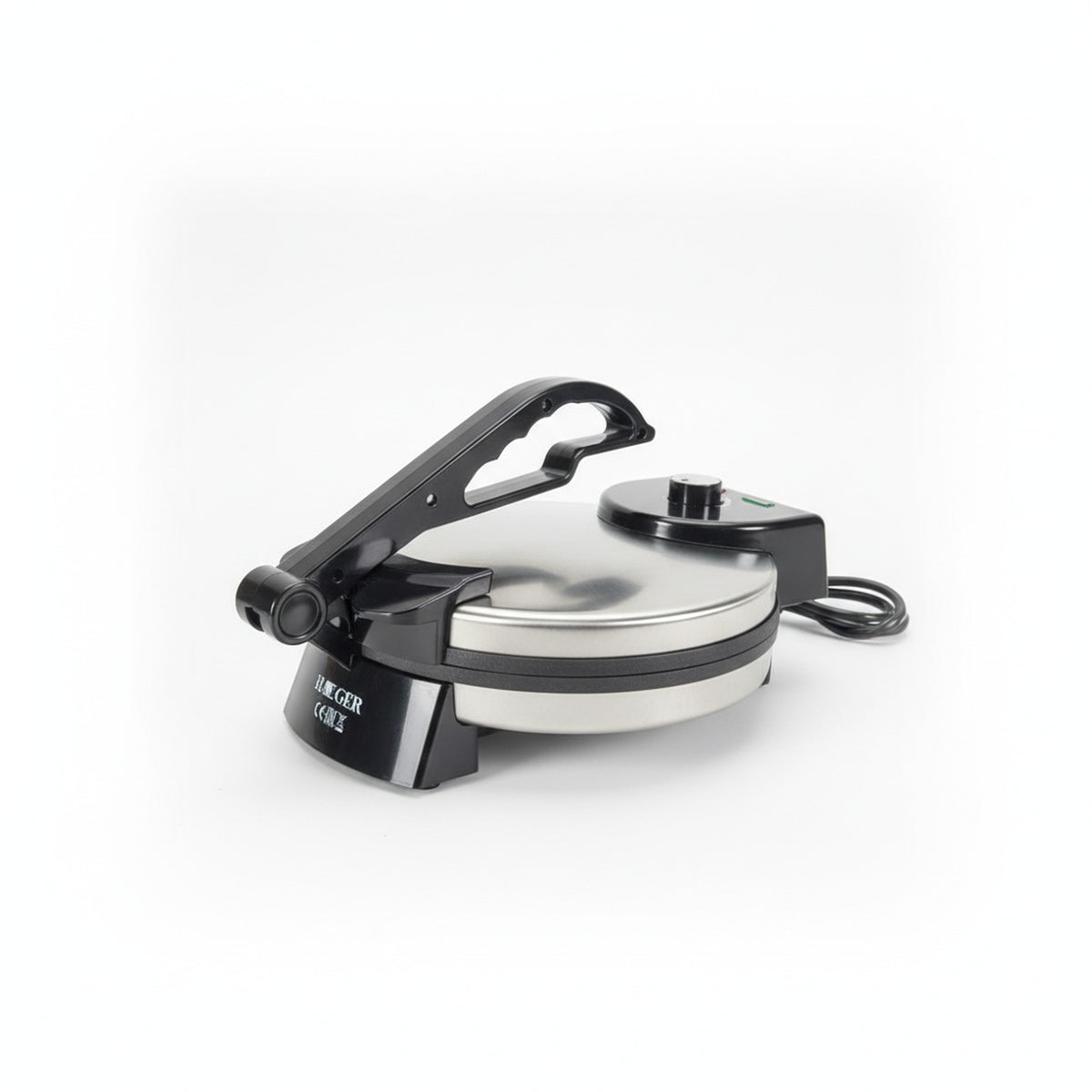 Prensa Tortillera Eléctrica 25cm 1800W Roti Maker Haeger