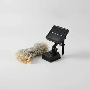 Set Navideño Luces Solares Guirnaldas Corona 8 Piezas