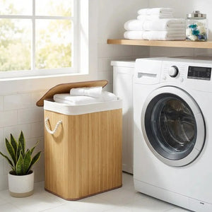 Canasto Cesta Ropa Sucia Tapa Plegable Bolsa Lavable