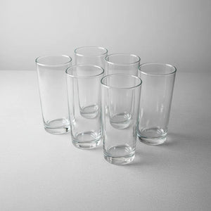 Set 6 Vasos Vidrio Atlanta 258ml Cristar Bebidas Cocteles Bl Blanco