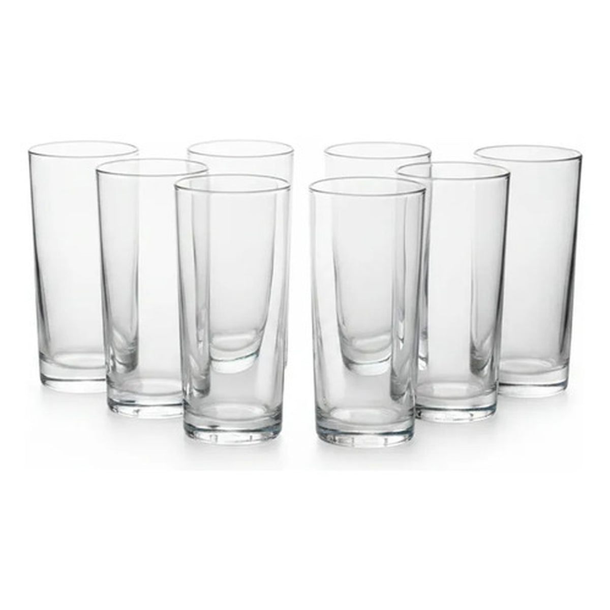 Set 6 Vasos Vidrio Atlanta 258ml Cristar Bebidas Cocteles Bl Blanco