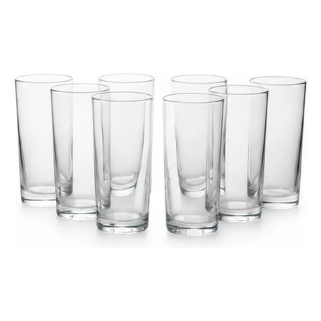 Set 6 Vasos Vidrio Atlanta 258ml Cristar Bebidas Cocteles Bl Blanco