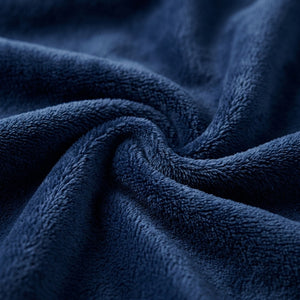 Manta Flannel Lisa Azul Oscuro Martiné 127cm x 152 cm