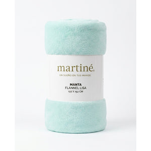 Manta Flannel Lisa Menta Martiné 127cm x 152 cm 300gr