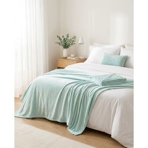 Manta Flannel Lisa Menta Martiné 127cm x 152 cm 300gr