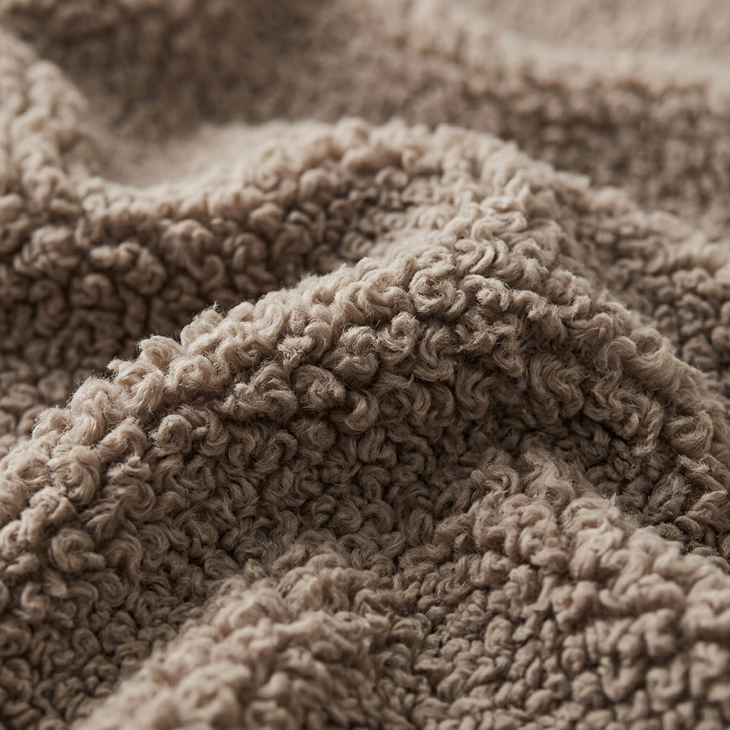 Manta Sherpa Jacquard Martiné Caramelo 127x15
