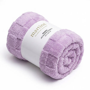 Manta Sherpa Jacquard Martiné Lila 127x152cm