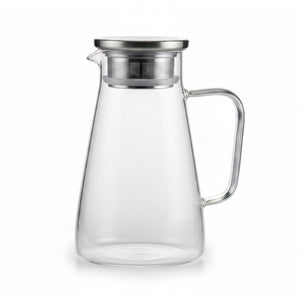 Jarra de Vidrio con Tapa Transparente Moderna 1700mL