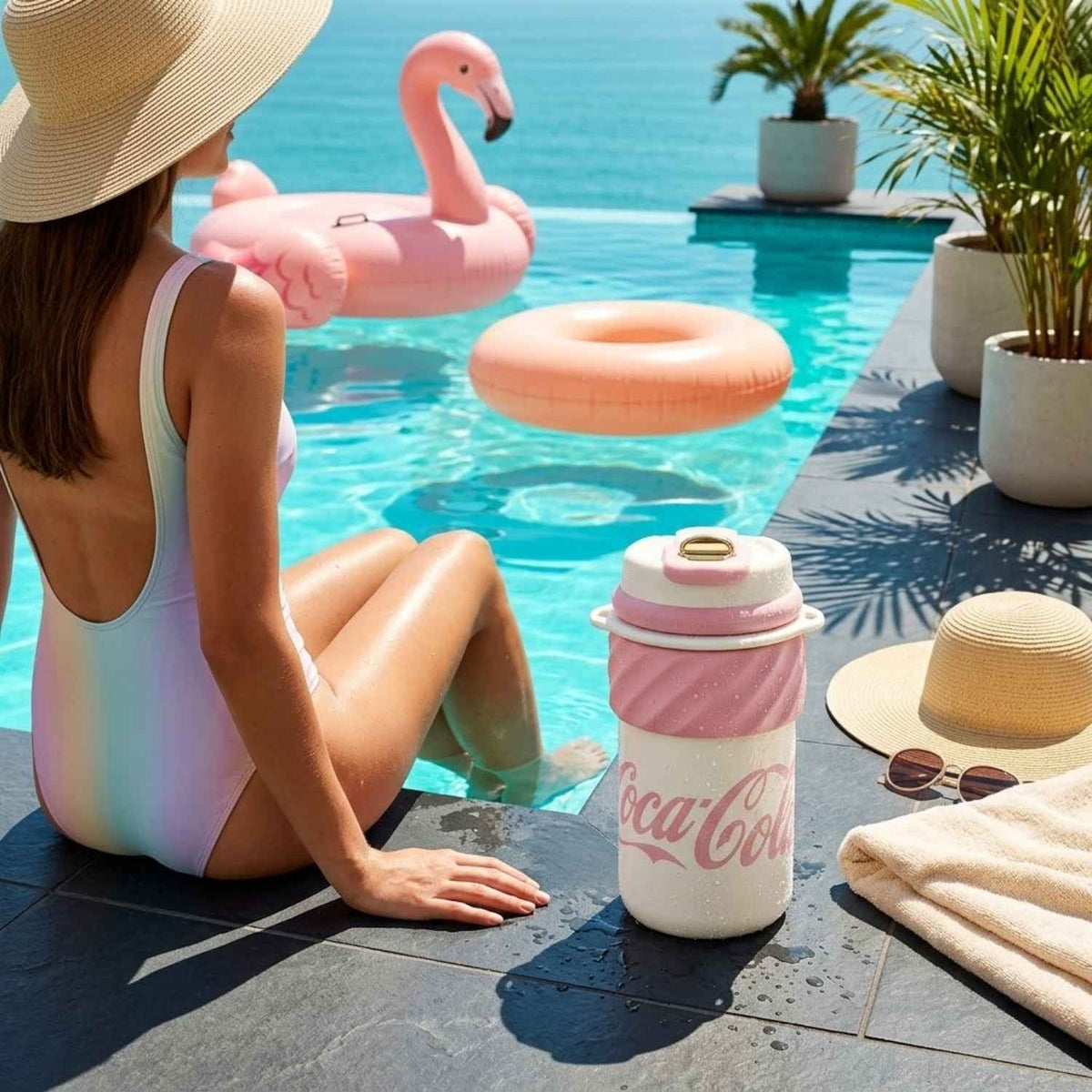 Termo Coca-Cola Germ Ice Cream 500ml Acero Rosado