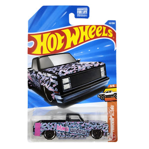 Hot Wheels Auto '83 Chevy Silverado Black Widow 42/250 Truckin' Along