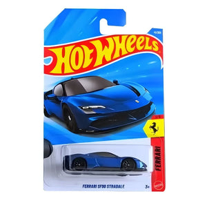 Hot Wheels Auto Ferrari SF90 Stradale 41/250 Azul Mattel
