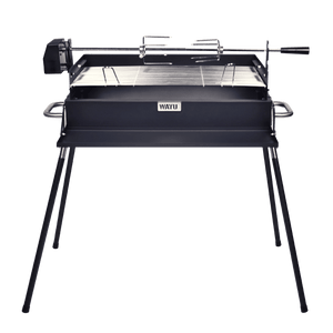 Parrilla Carbon Wayu Altura Ajustable Spiedo Alta Calidad