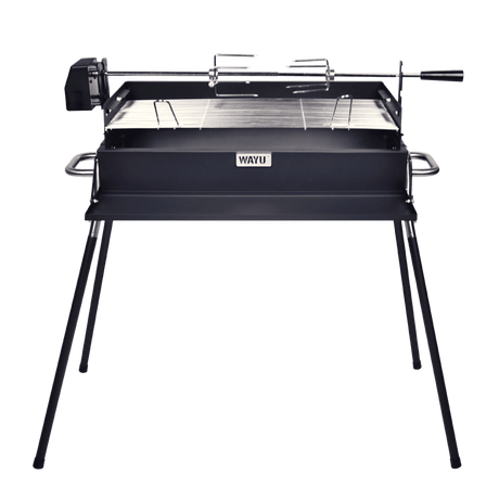 Parrilla Carbon Wayu Altura Ajustable Spiedo Alta Calidad