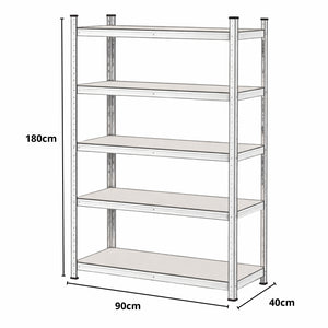 Estante Organizador 5 Niveles 180cm Hogar Oficina