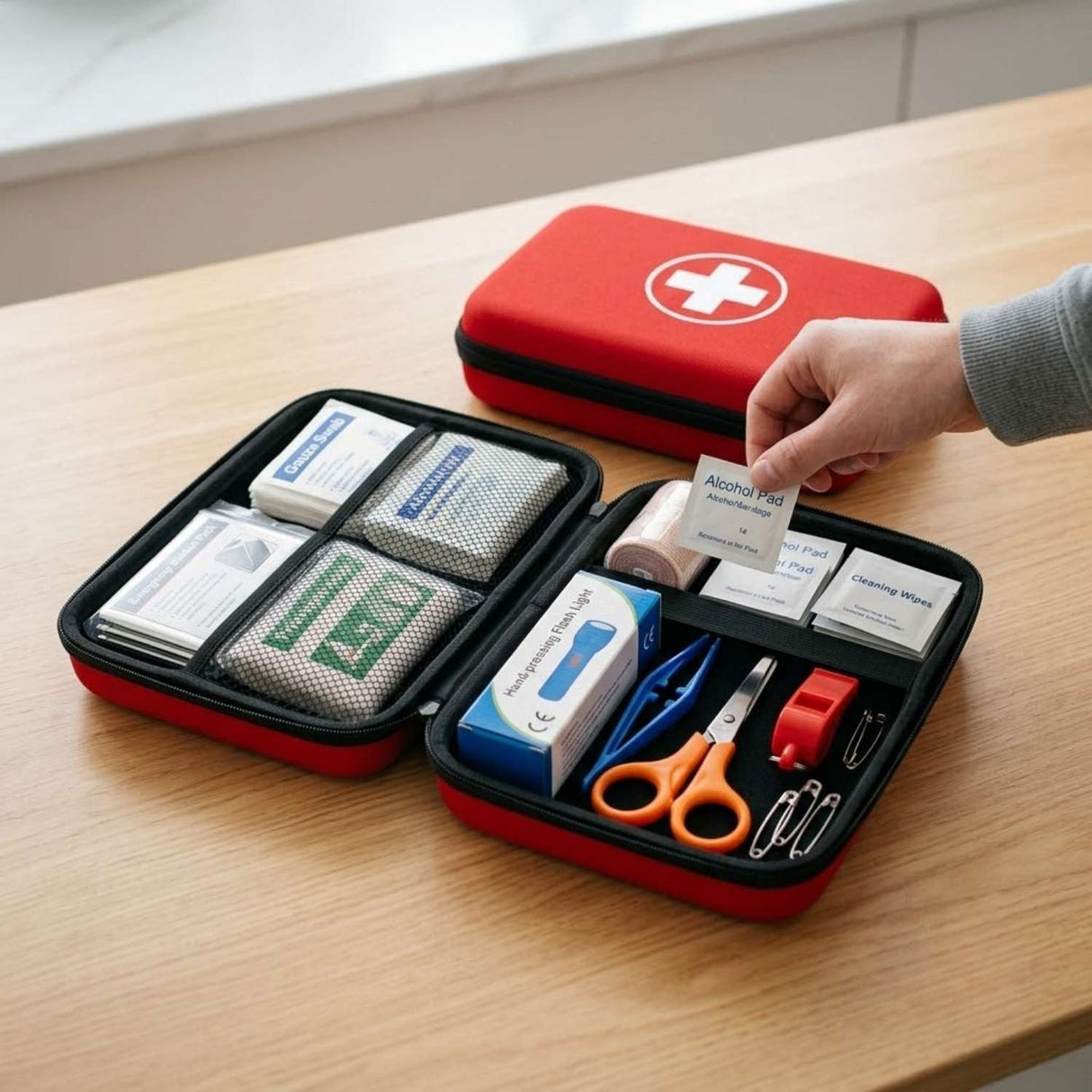 Kit Emergencia Primeros Auxilios Supervivencia Portátil