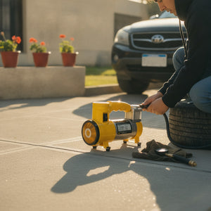 Compresor Aire Inflador Portatil Auto 12V 150 PSI 35L