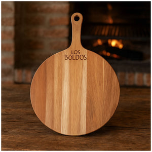 Tabla Para Pizza Madera Acacia 35cm Cocina Masas Redonda