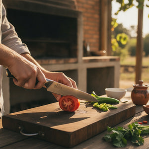 Cuchillo Cocina Acero Aleman Los Boldos Cocina Damasco 102g
